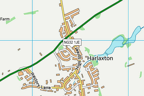 NG32 1JE map - OS VectorMap District (Ordnance Survey) NG32 1JE map - OS VectorMap District (Ordnance Survey)