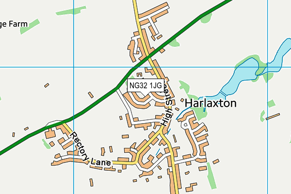 NG32 1JG map - OS VectorMap District (Ordnance Survey) NG32 1JG map - OS VectorMap District (Ordnance Survey)