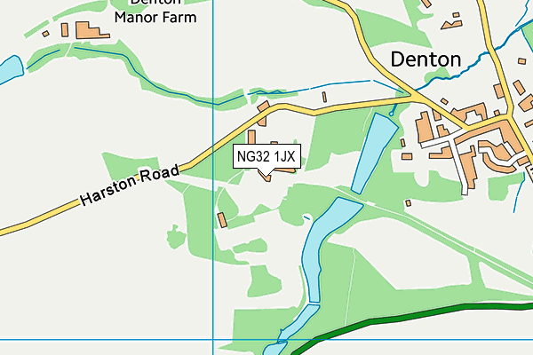 NG32 1JX map - OS VectorMap District (Ordnance Survey) NG32 1JX map - OS VectorMap District (Ordnance Survey)