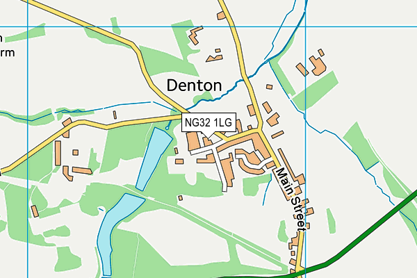 NG32 1LG map - OS VectorMap District (Ordnance Survey) NG32 1LG map - OS VectorMap District (Ordnance Survey)