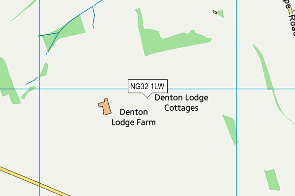 NG32 1LW map - OS VectorMap District (Ordnance Survey) NG32 1LW map - OS VectorMap District (Ordnance Survey)