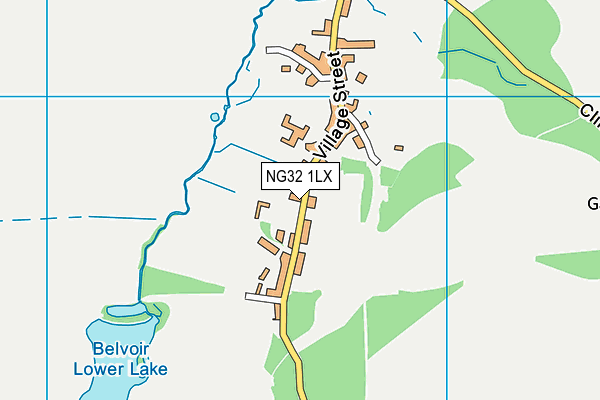 NG32 1LX map - OS VectorMap District (Ordnance Survey) NG32 1LX map - OS VectorMap District (Ordnance Survey)