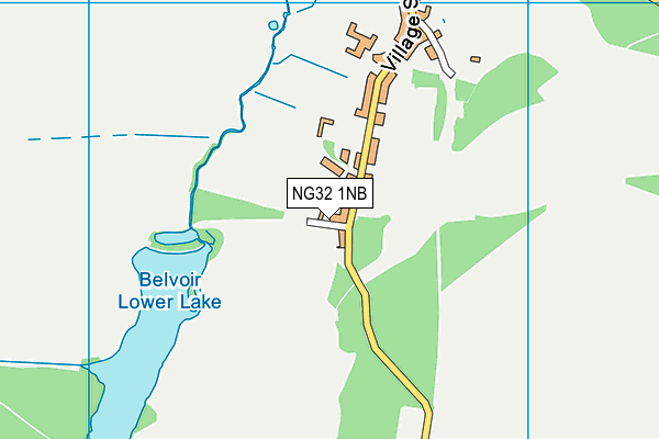 NG32 1NB map - OS VectorMap District (Ordnance Survey) NG32 1NB map - OS VectorMap District (Ordnance Survey)