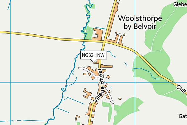 NG32 1NW map - OS VectorMap District (Ordnance Survey) NG32 1NW map - OS VectorMap District (Ordnance Survey)