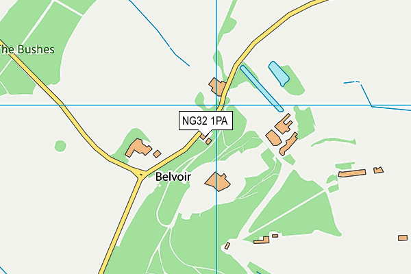 NG32 1PA map - OS VectorMap District (Ordnance Survey) NG32 1PA map - OS VectorMap District (Ordnance Survey)