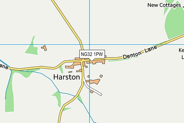 NG32 1PW map - OS VectorMap District (Ordnance Survey) NG32 1PW map - OS VectorMap District (Ordnance Survey)