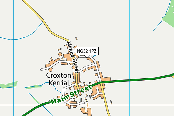 NG32 1PZ map - OS VectorMap District (Ordnance Survey) NG32 1PZ map - OS VectorMap District (Ordnance Survey)