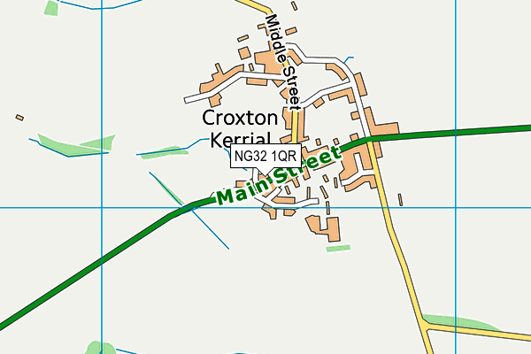NG32 1QR map - OS VectorMap District (Ordnance Survey) NG32 1QR map - OS VectorMap District (Ordnance Survey)