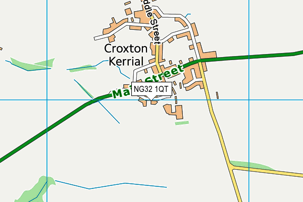 NG32 1QT map - OS VectorMap District (Ordnance Survey) NG32 1QT map - OS VectorMap District (Ordnance Survey)