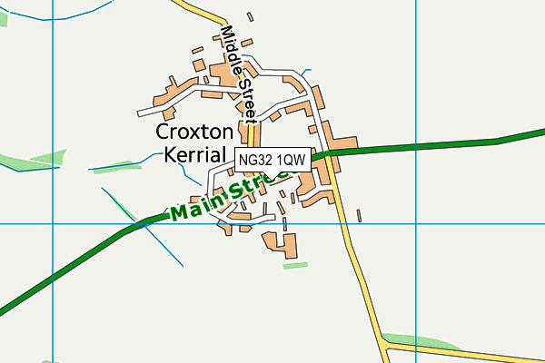 NG32 1QW map - OS VectorMap District (Ordnance Survey) NG32 1QW map - OS VectorMap District (Ordnance Survey)