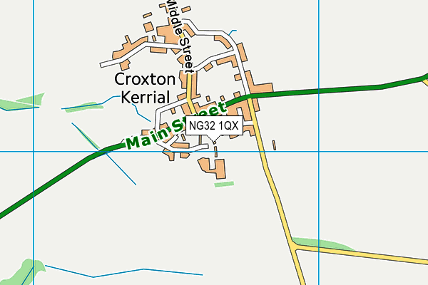 NG32 1QX map - OS VectorMap District (Ordnance Survey) NG32 1QX map - OS VectorMap District (Ordnance Survey)