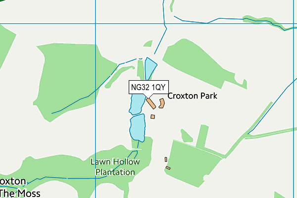 NG32 1QY map - OS VectorMap District (Ordnance Survey) NG32 1QY map - OS VectorMap District (Ordnance Survey)