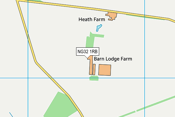 NG32 1RB map - OS VectorMap District (Ordnance Survey) NG32 1RB map - OS VectorMap District (Ordnance Survey)