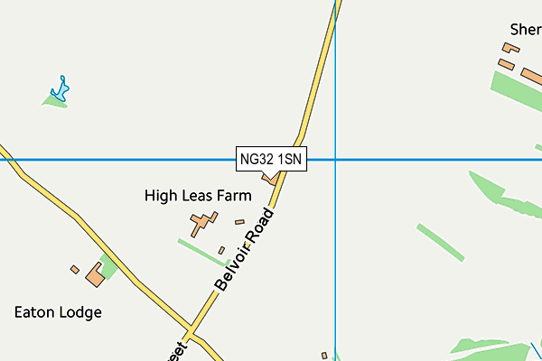 NG32 1SN map - OS VectorMap District (Ordnance Survey) NG32 1SN map - OS VectorMap District (Ordnance Survey)