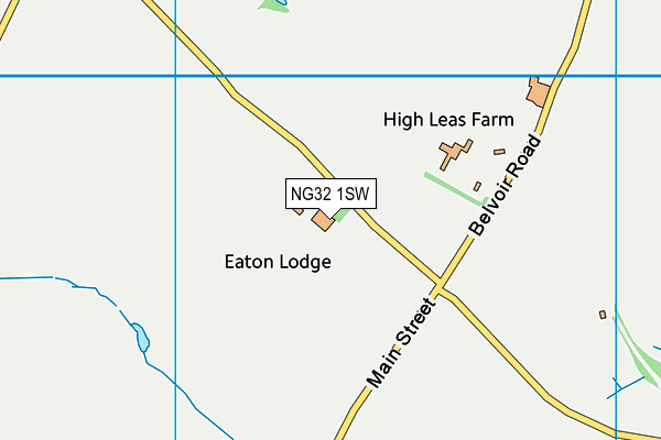 NG32 1SW map - OS VectorMap District (Ordnance Survey) NG32 1SW map - OS VectorMap District (Ordnance Survey)