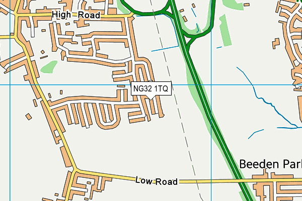 NG32 1TQ map - OS VectorMap District (Ordnance Survey) NG32 1TQ map - OS VectorMap District (Ordnance Survey)