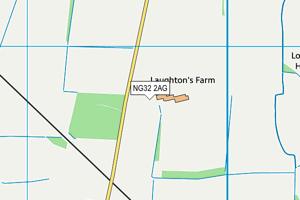 NG32 2AG map - OS VectorMap District (Ordnance Survey) NG32 2AG map - OS VectorMap District (Ordnance Survey)