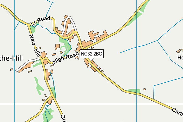 NG32 2BG map - OS VectorMap District (Ordnance Survey) NG32 2BG map - OS VectorMap District (Ordnance Survey)