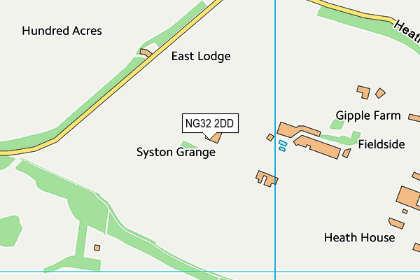 NG32 2DD map - OS VectorMap District (Ordnance Survey) NG32 2DD map - OS VectorMap District (Ordnance Survey)