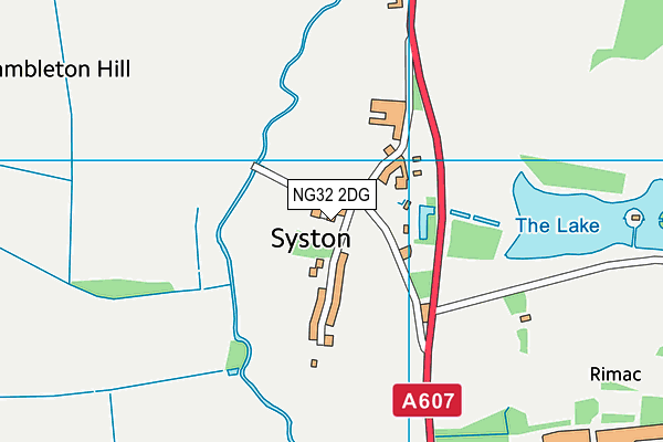 NG32 2DG map - OS VectorMap District (Ordnance Survey) NG32 2DG map - OS VectorMap District (Ordnance Survey)