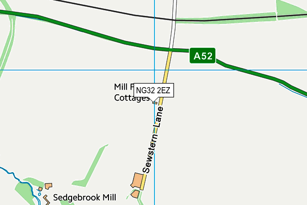 NG32 2EZ map - OS VectorMap District (Ordnance Survey) NG32 2EZ map - OS VectorMap District (Ordnance Survey)