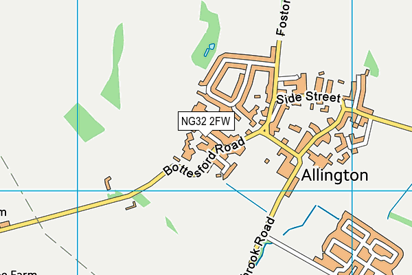 NG32 2FW map - OS VectorMap District (Ordnance Survey) NG32 2FW map - OS VectorMap District (Ordnance Survey)