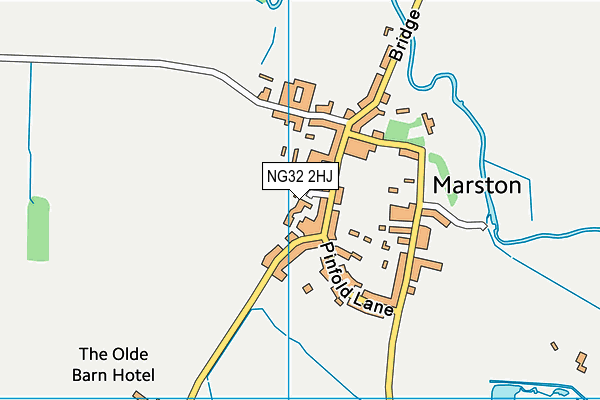 NG32 2HJ map - OS VectorMap District (Ordnance Survey) NG32 2HJ map - OS VectorMap District (Ordnance Survey)