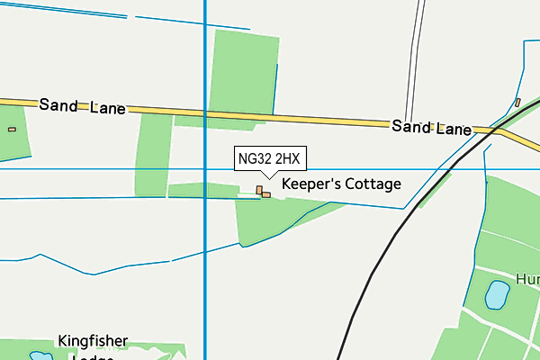NG32 2HX map - OS VectorMap District (Ordnance Survey) NG32 2HX map - OS VectorMap District (Ordnance Survey)