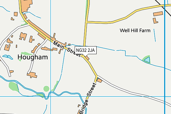 NG32 2JA map - OS VectorMap District (Ordnance Survey) NG32 2JA map - OS VectorMap District (Ordnance Survey)