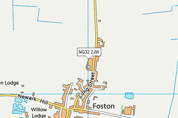 NG32 2JW map - OS VectorMap District (Ordnance Survey) NG32 2JW map - OS VectorMap District (Ordnance Survey)