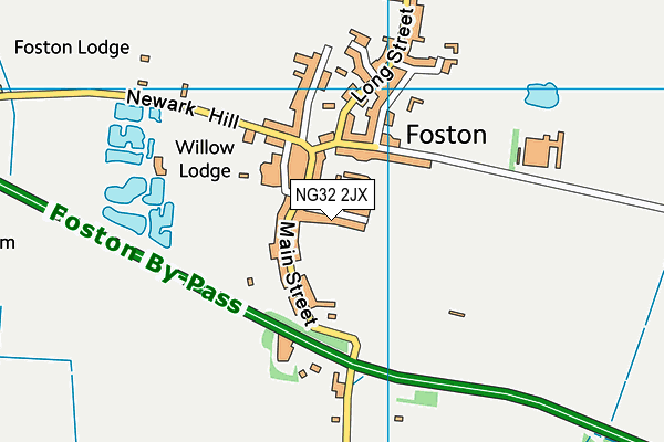 NG32 2JX map - OS VectorMap District (Ordnance Survey) NG32 2JX map - OS VectorMap District (Ordnance Survey)