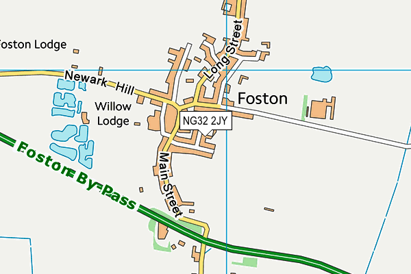 NG32 2JY map - OS VectorMap District (Ordnance Survey) NG32 2JY map - OS VectorMap District (Ordnance Survey)