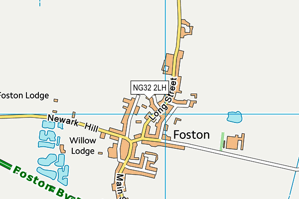 NG32 2LH map - OS VectorMap District (Ordnance Survey) NG32 2LH map - OS VectorMap District (Ordnance Survey)