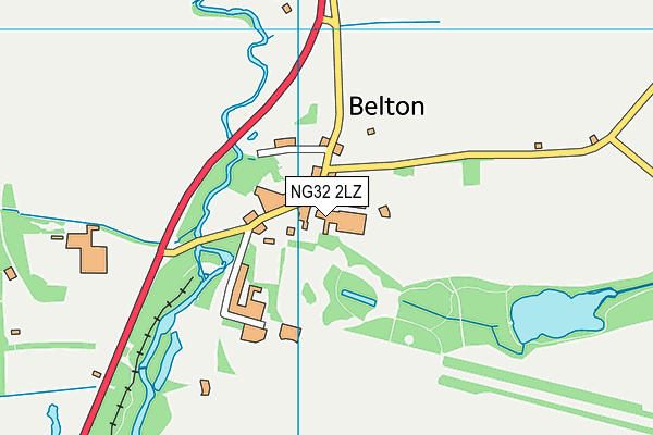 NG32 2LZ map - OS VectorMap District (Ordnance Survey) NG32 2LZ map - OS VectorMap District (Ordnance Survey)
