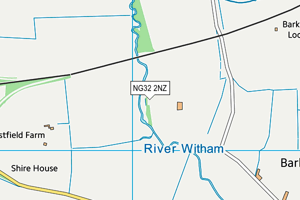 NG32 2NZ map - OS VectorMap District (Ordnance Survey) NG32 2NZ map - OS VectorMap District (Ordnance Survey)