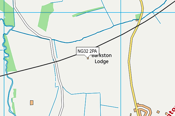 NG32 2PA map - OS VectorMap District (Ordnance Survey) NG32 2PA map - OS VectorMap District (Ordnance Survey)