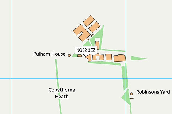 NG32 3EZ map - OS VectorMap District (Ordnance Survey) NG32 3EZ map - OS VectorMap District (Ordnance Survey)