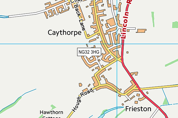 NG32 3HG map - OS VectorMap District (Ordnance Survey)