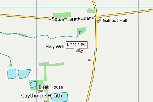NG32 3HW map - OS VectorMap District (Ordnance Survey) NG32 3HW map - OS VectorMap District (Ordnance Survey)