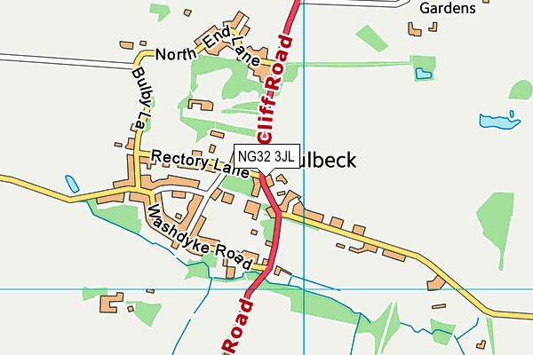 NG32 3JL map - OS VectorMap District (Ordnance Survey) NG32 3JL map - OS VectorMap District (Ordnance Survey)