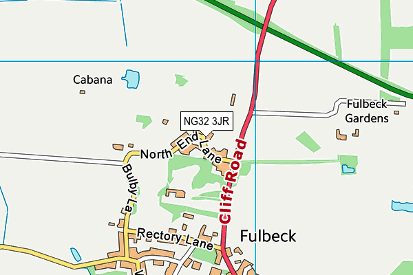 NG32 3JR map - OS VectorMap District (Ordnance Survey) NG32 3JR map - OS VectorMap District (Ordnance Survey)