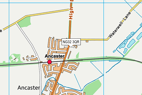 NG32 3QR map - OS VectorMap District (Ordnance Survey) NG32 3QR map - OS VectorMap District (Ordnance Survey)