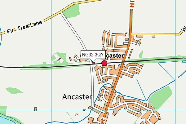 NG32 3QY map - OS VectorMap District (Ordnance Survey) NG32 3QY map - OS VectorMap District (Ordnance Survey)