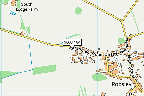NG33 4AP map - OS VectorMap District (Ordnance Survey) NG33 4AP map - OS VectorMap District (Ordnance Survey)