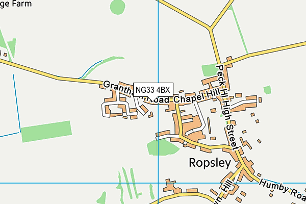 NG33 4BX map - OS VectorMap District (Ordnance Survey) NG33 4BX map - OS VectorMap District (Ordnance Survey)
