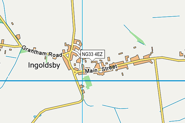 NG33 4EZ map - OS VectorMap District (Ordnance Survey) NG33 4EZ map - OS VectorMap District (Ordnance Survey)