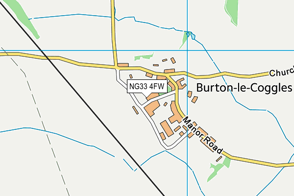 NG33 4FW map - OS VectorMap District (Ordnance Survey) NG33 4FW map - OS VectorMap District (Ordnance Survey)
