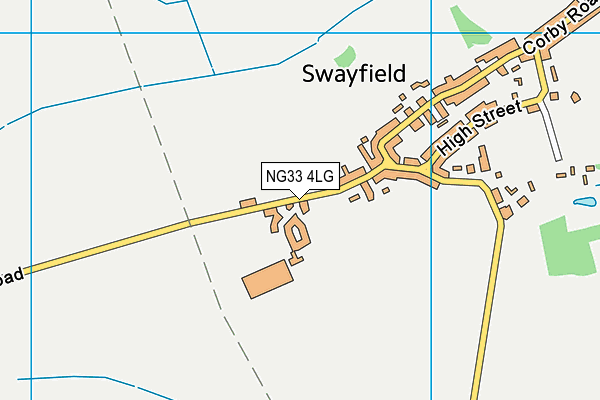 NG33 4LG map - OS VectorMap District (Ordnance Survey) NG33 4LG map - OS VectorMap District (Ordnance Survey)