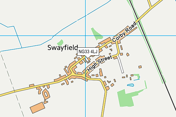 NG33 4LJ map - OS VectorMap District (Ordnance Survey) NG33 4LJ map - OS VectorMap District (Ordnance Survey)