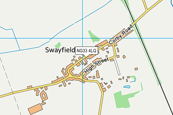 NG33 4LQ map - OS VectorMap District (Ordnance Survey)